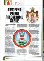 Pismo predsedniku Srbije